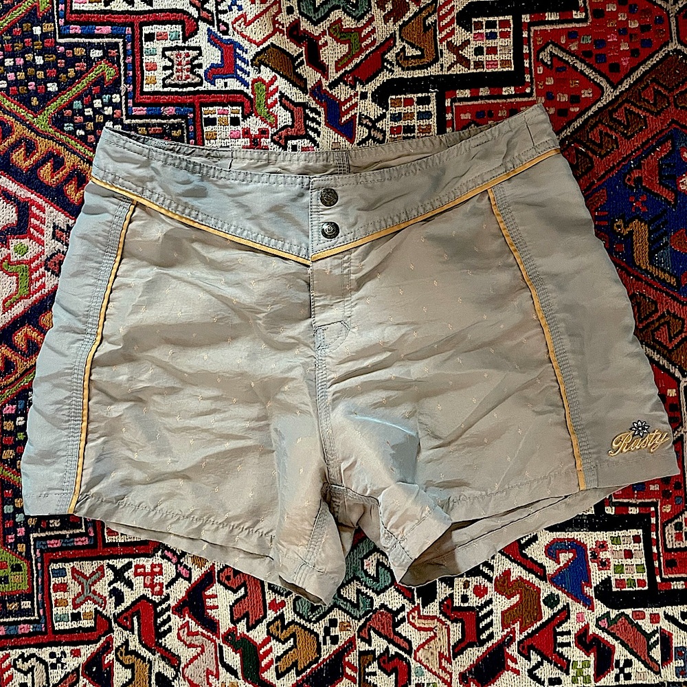 Vntg Rusty Iridescent Board Shorts in Small